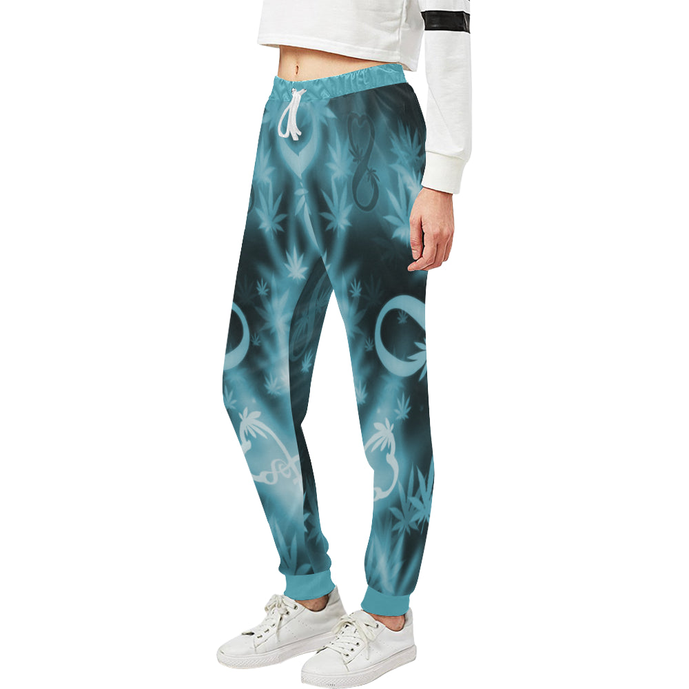 INFINITY BLUE COSMOS Women's All Over Print Sweatpants (Model L11)