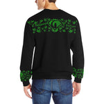 SUPER DANK BLC Men's Rib Cuff Crew Neck Sweatshirt