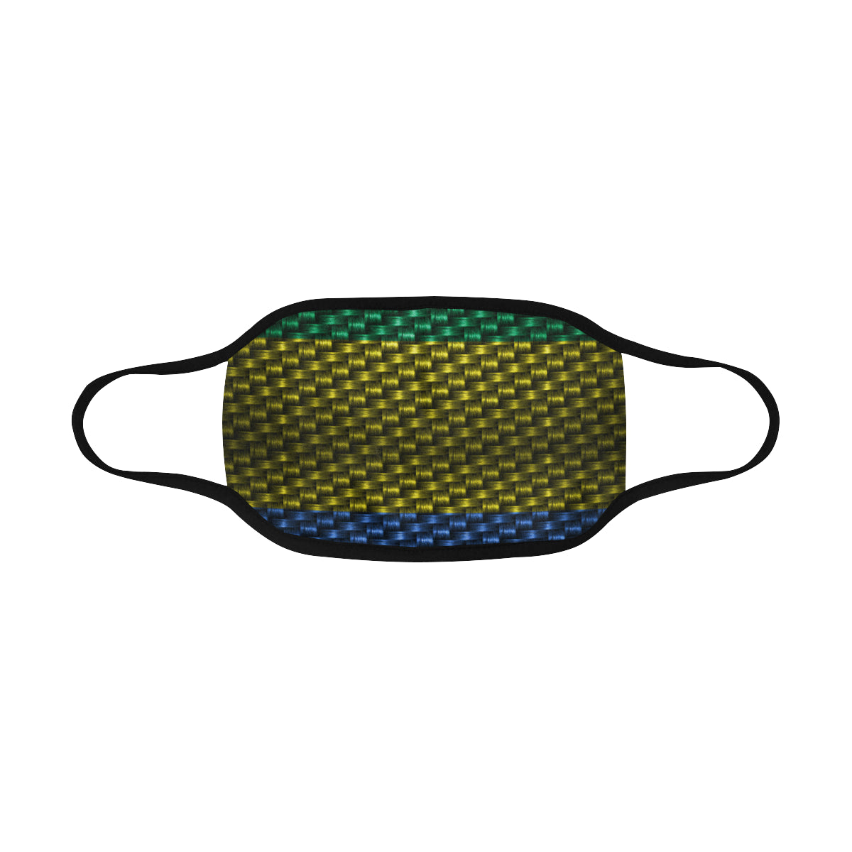 GABON FLAG Mouth Mask in One Piece (2 Filters Included)