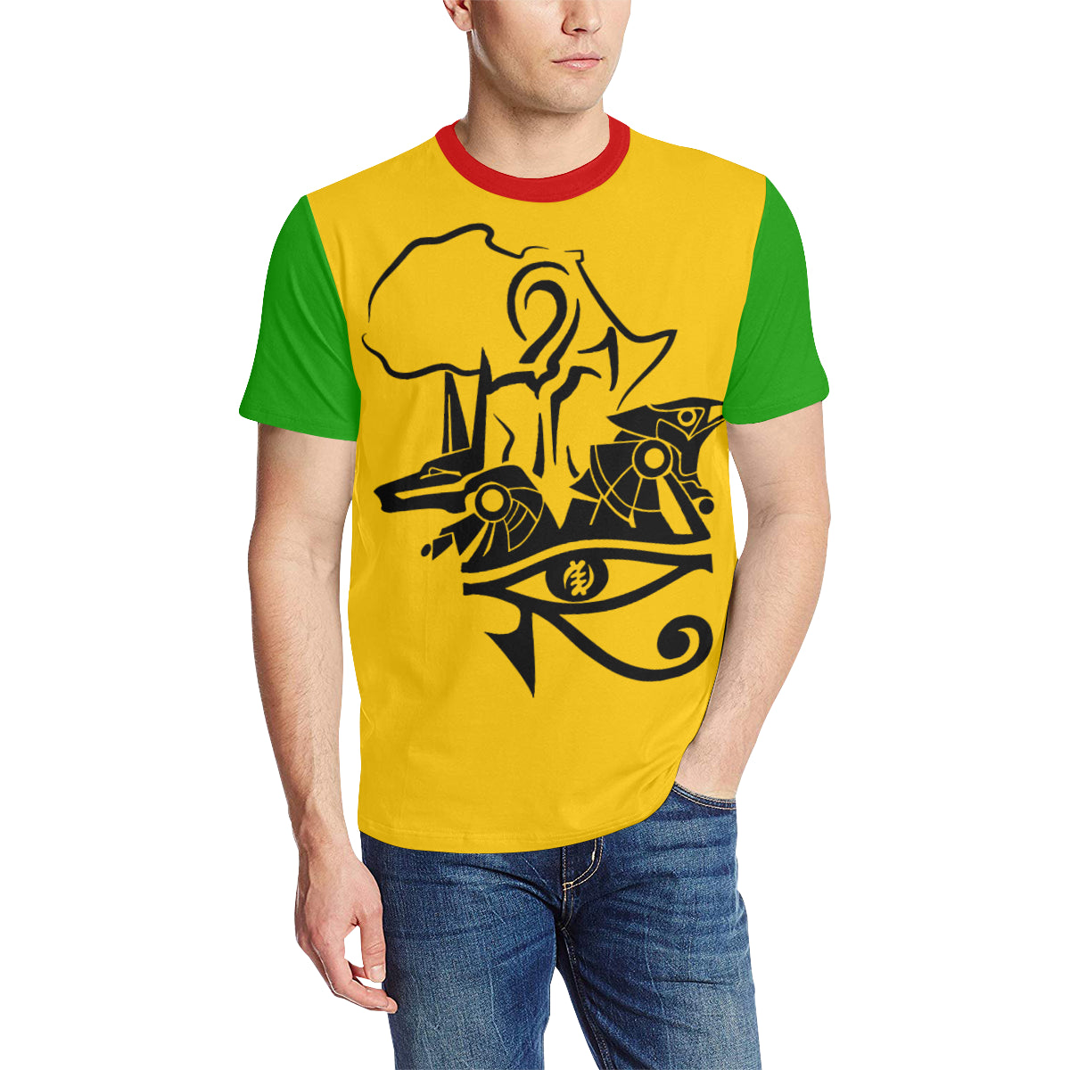 ANUBIS AND HERU Men's All Over Print T-Shirt