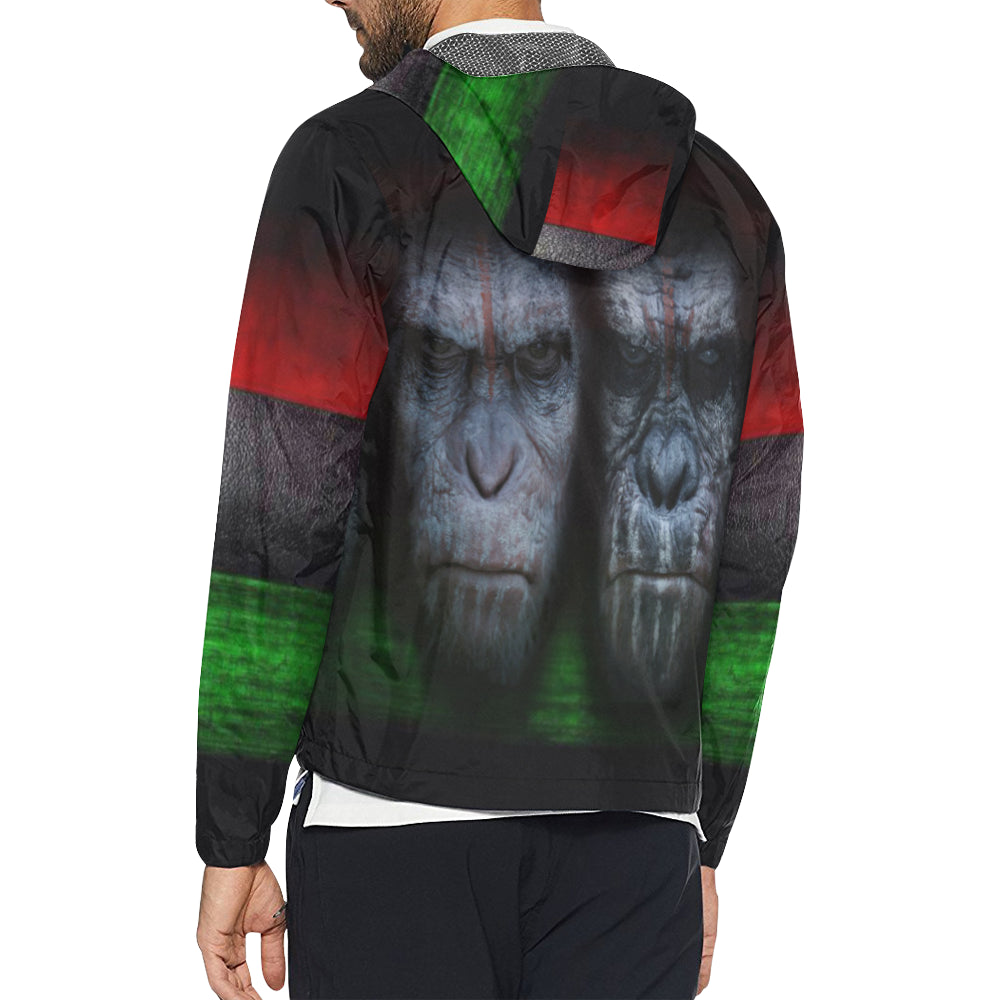 PLANETE OF APES RBG All Over Print Windbreaker for Unisex