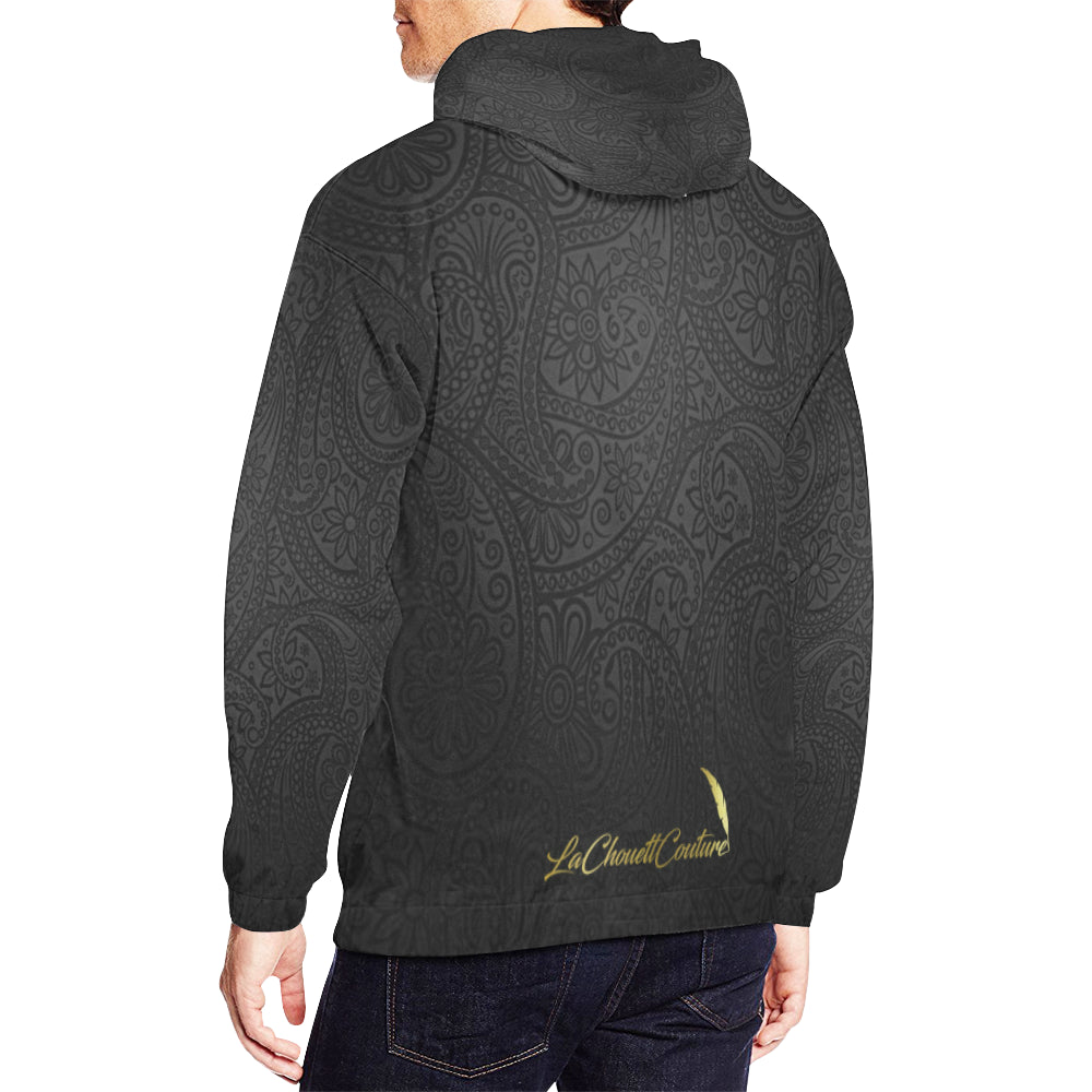 LUXURY BLACC GANG All Over Print Hoodie for Men (USA Size) (Model H13)