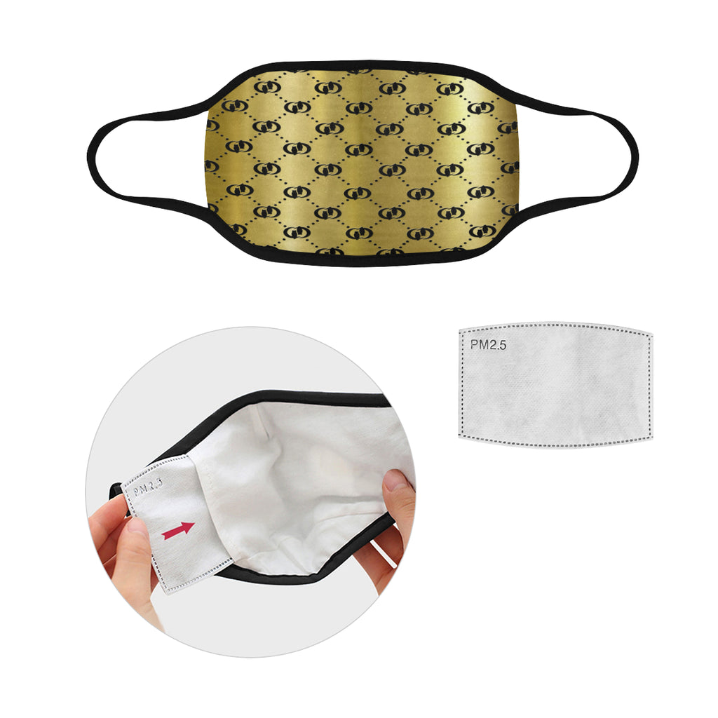 EXCELLENCE GLDBLCC Mouth Mask in One Piece (2 Filters Included))