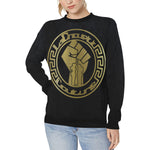 FIST UP RVLTN Women's Rib Cuff Crew Neck Sweatshirt