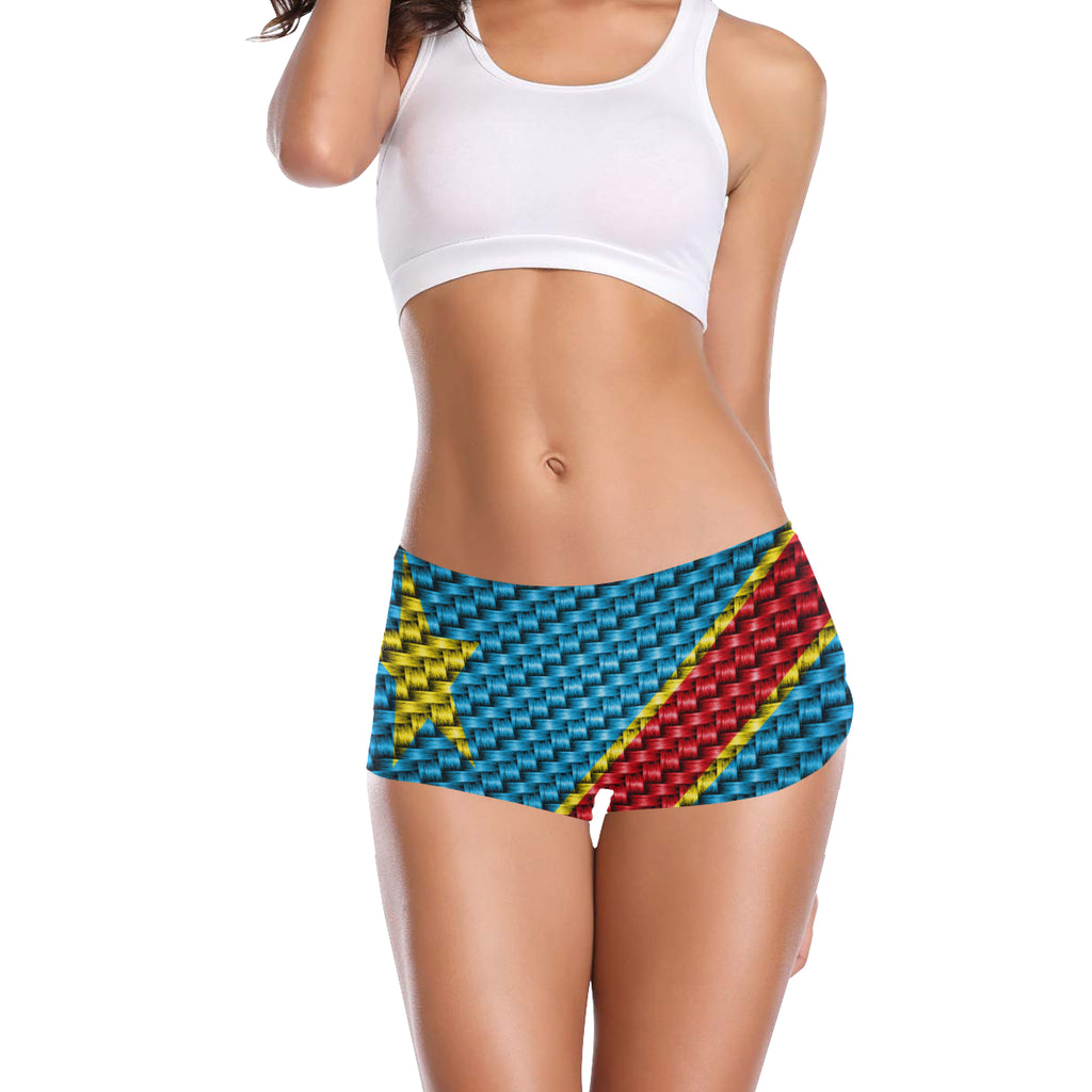 REP.CONGO FLAG Women's All Over Print Boyshort Panties (Model L31)