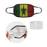 SENEGAL FLAG Mouth Mask in One Piece (2 Filters Included)