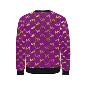 EXCELLENCE PRPLGLD Men's Rib Cuff Crew Neck Sweatshirt
