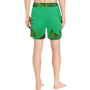 TROPICAL Men's Mid-Length Swim Shorts