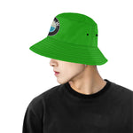 B.Money.W GREEN All Over Print Bucket Hat for Men