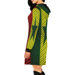 SENEGAL FLAG All Over Print Hoodie Mini Dress (Model H27)