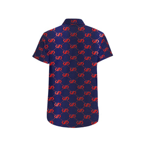 EXCELLENCE BLURED Men's All Over Print Short Sleeve Shirt