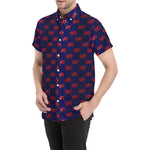 EXCELLENCE BLURED Men's All Over Print Short Sleeve Shirt