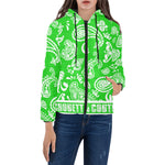 BANDANA PAISLEY Women's Padded Hooded Jacket