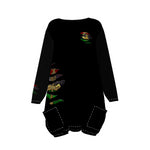 RBG ANKH B RIPPED Women's Loose Crew Neck Dress