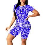 BANDANA PAISLEY Women's Short Yoga Set