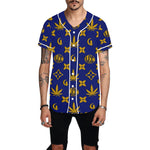 LCC WEEDY COLORING Baseball Jersey for Men