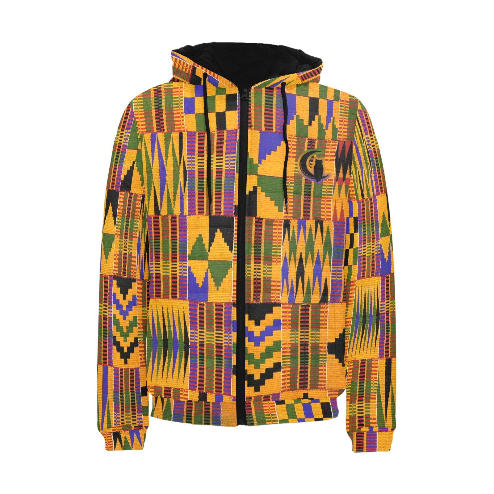 KENTE ATEF Men's Padded Hooded Jacket (Model H42)