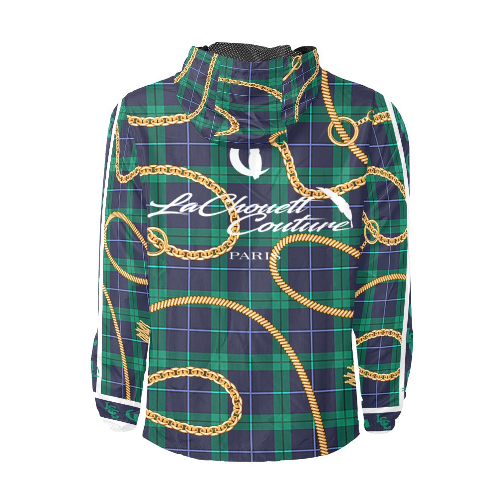 PLAID IN GOLD Unisex All Over Print Windbreaker