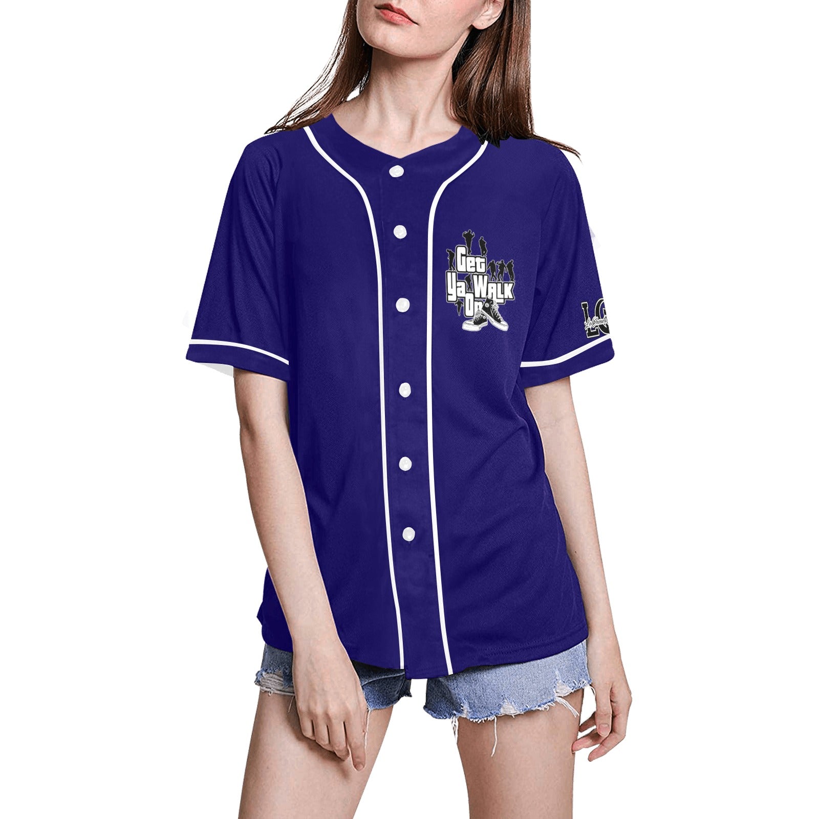 GET YA WALK ON Baseball Jersey for Women