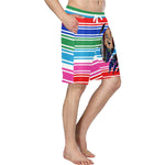 CHUCCY Men's All Over Print Casual Shorts