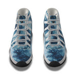 TIE DYE BLUE Men's High Top Basketball Shoes