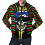 RBG C SKULL All Over Print Bomber Jacket for Men