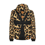 CHEETAH ANKH PADDED HOODIE JACKET