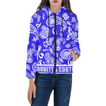 BANDANA PAISLEY Women's Padded Hooded Jacket