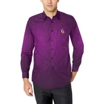 LUXURY GANG PURPLE Men's All Over Print Casual Dress Shirt (Model T61)