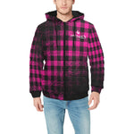 DUSTY PLAID Men's Padded Hooded Jacket