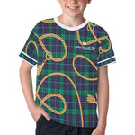 PLAID IN GOLD Kids' All Over Print T-shirt