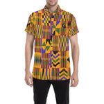 KENTE ATEF Men's All Over Print Short Sleeve Shirt (Model T53)