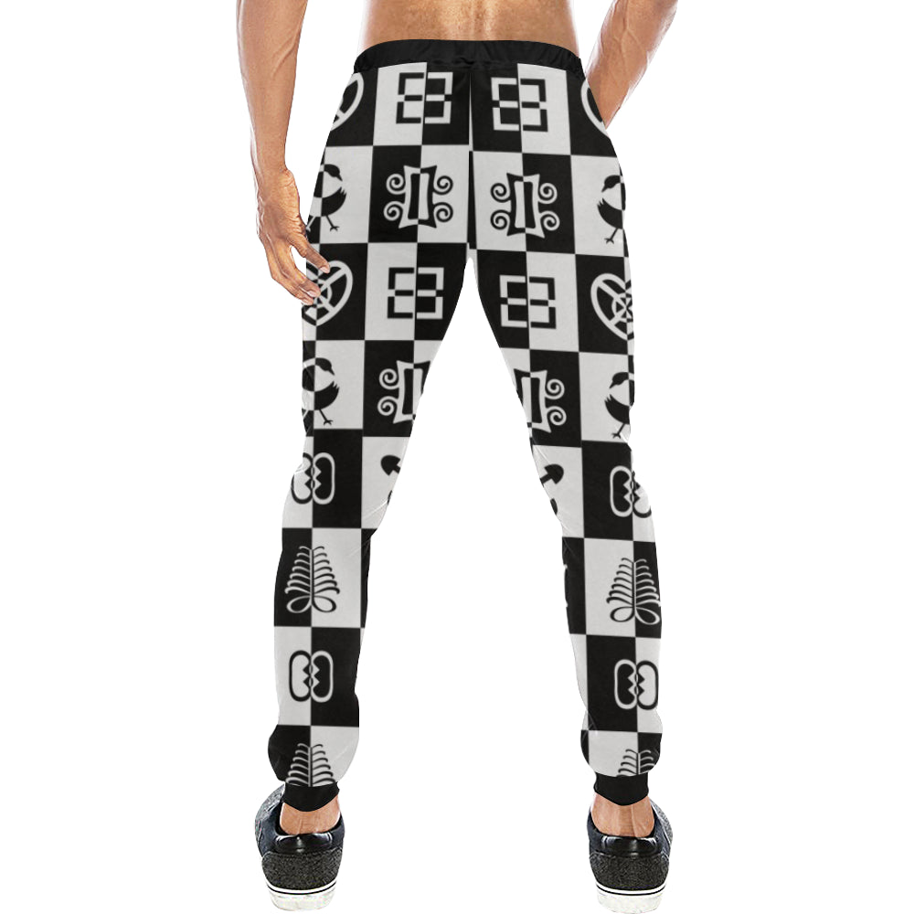 ADINKRA CHECKMATE Men's Sweatpants