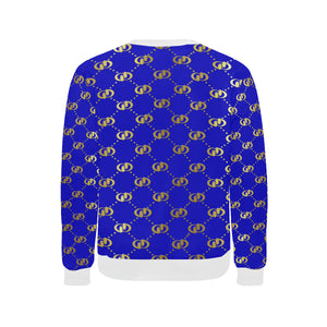 EXCELLENCE BLSKYGLD Men's Rib Cuff Crew Neck Sweatshirt
