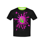 SPLASH OUT BLACC Kids' T-Shirt with Solid Color Neck