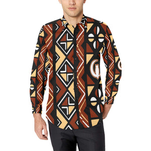 BOGOLAN STYLE Men's All Over Print Casual Dress Shirt