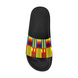 KENTE BLUE Men's Slide Sandals