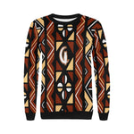 BOGOLAN STYLE Women's Rib Cuff Crew Neck Sweatshirt