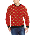 EXCELLENCE RDGLD Men's Rib Cuff Crew Neck Sweatshirt