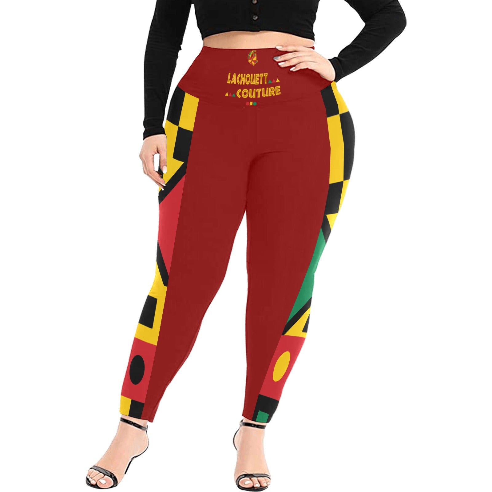KENTE BUTAN High Waist Leggings