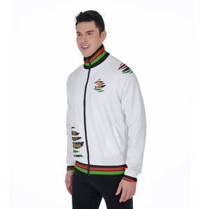 RBG ANKH W RIPPED Stand Collar Jacket