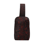 HIEROGLYH RED Chest Bag (Model 1678)