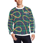 PLAID IN GOLD All Over Print Crewneck Sweatshirt for Men