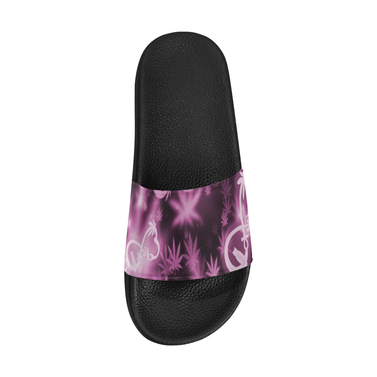 INFINITY PURPLE COSMOS Men's Slide Sandals (Model 057)