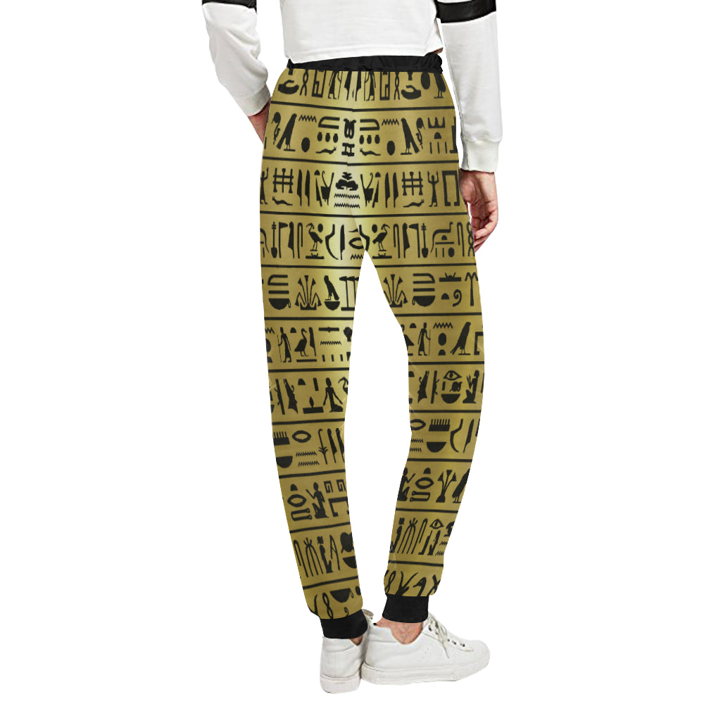 MEDU NETER GOLD Women's All Over Print Sweatpants (Model L11)