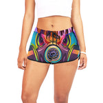 COLORING OWL Women's All Over Print Relaxed Shorts
