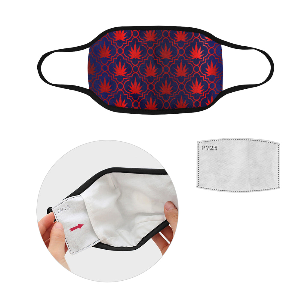 WEEDY RED Mouth Mask in One Piece (2 Filters Included)