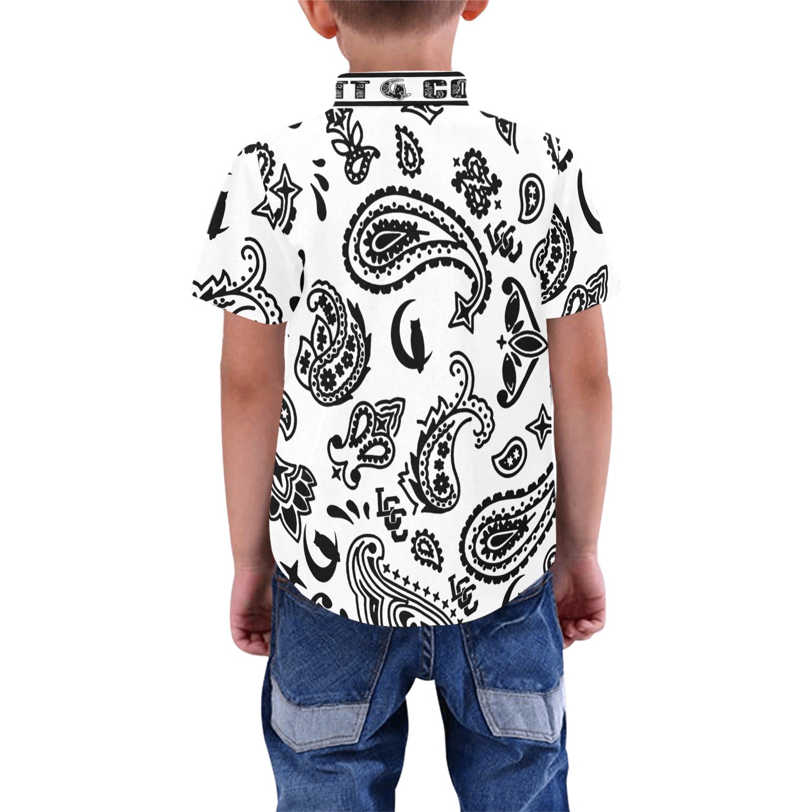 BANDANA PAISLEY Boys' All Over Print Short Sleeve Shirt