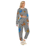 BUTTERFLY Women's Crop Sweatshirt Suit