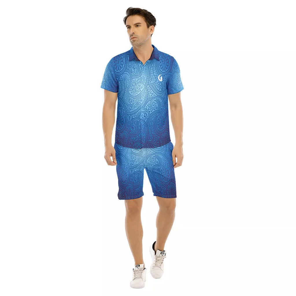 BANDANA LUXURY Cs'UP Men's Short Sleeve Shirt Sets